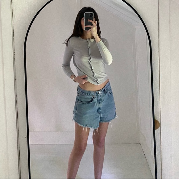 J. Crew Vintage Y2K Merino Wool Rosette Cardigan Sweater - Picture 3 of 8